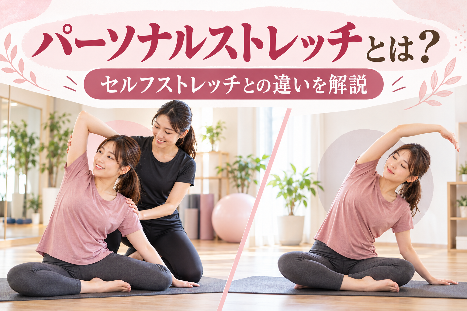 パーソナルストレッチとは？セルフストレッチとの違いを解説