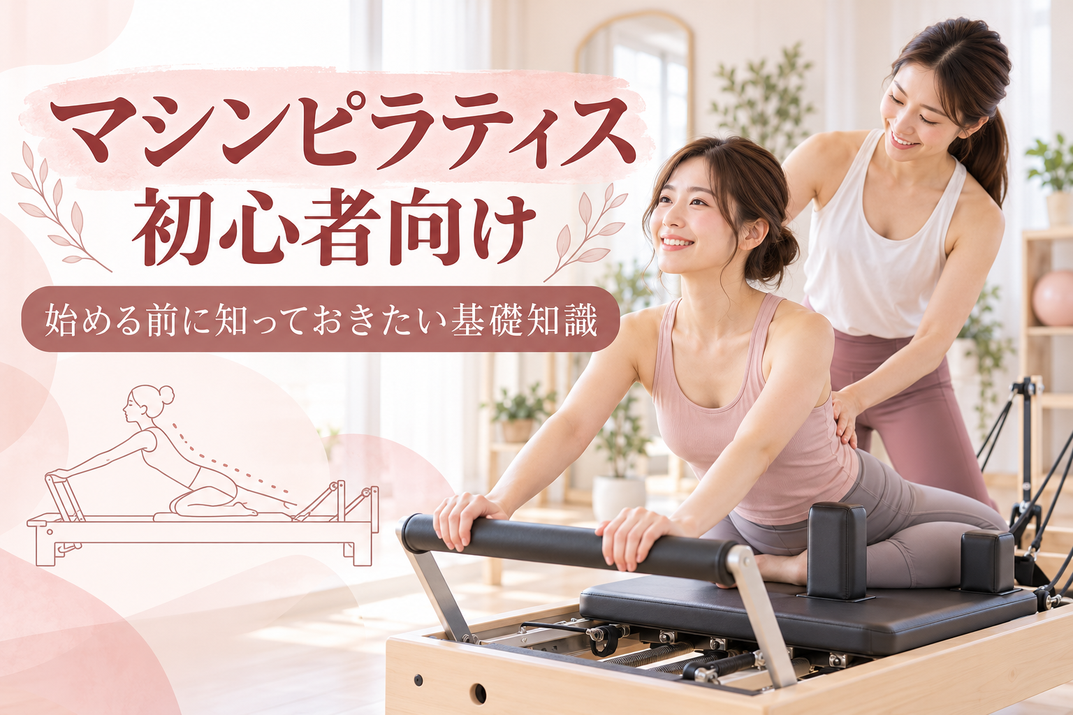 マシンピラティス初心者向け｜始める前に知っておきたい基礎知識